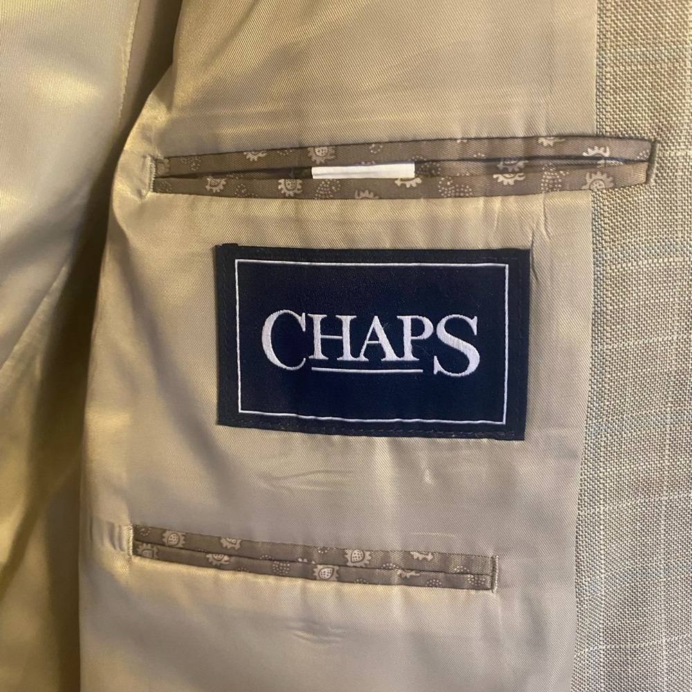 Chaps beige blazer 42 R - Picture 3 of 5